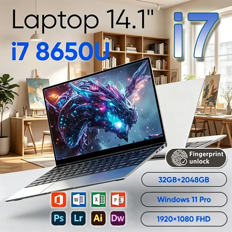 Ssd 2Tb - Handy 2026 Neuer Ultra-Slim 14,1-Zoll-Laptop Intel