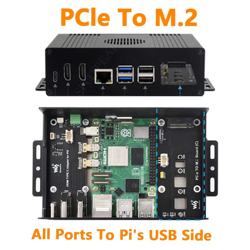 M.2 Ssd - Himbeer Pi 5 Box Case Kit-C
