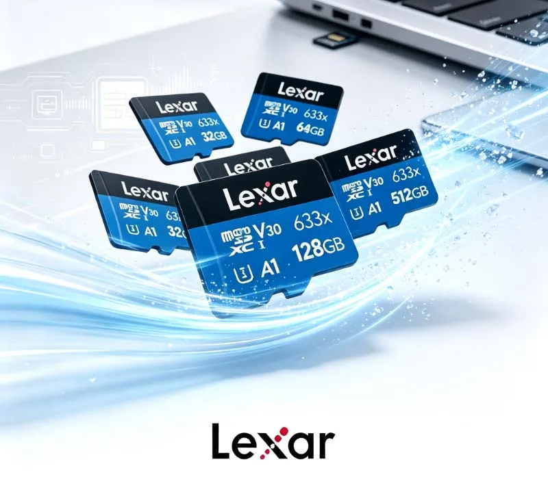 Memory Card Ssd - Lexar Hochleistungs-Speicherkarte 633x BLUE Serie MicroSDHC