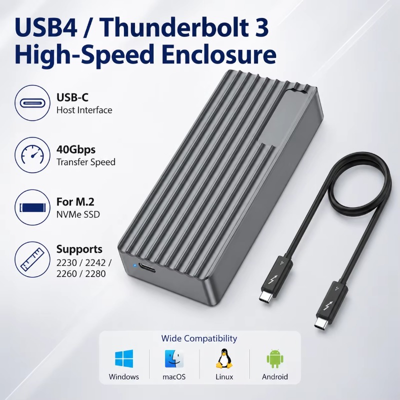 TBT3/USB4 M.2 NVMe SSD-Gehäuse – M.2 Ssd Bewertung und Preis