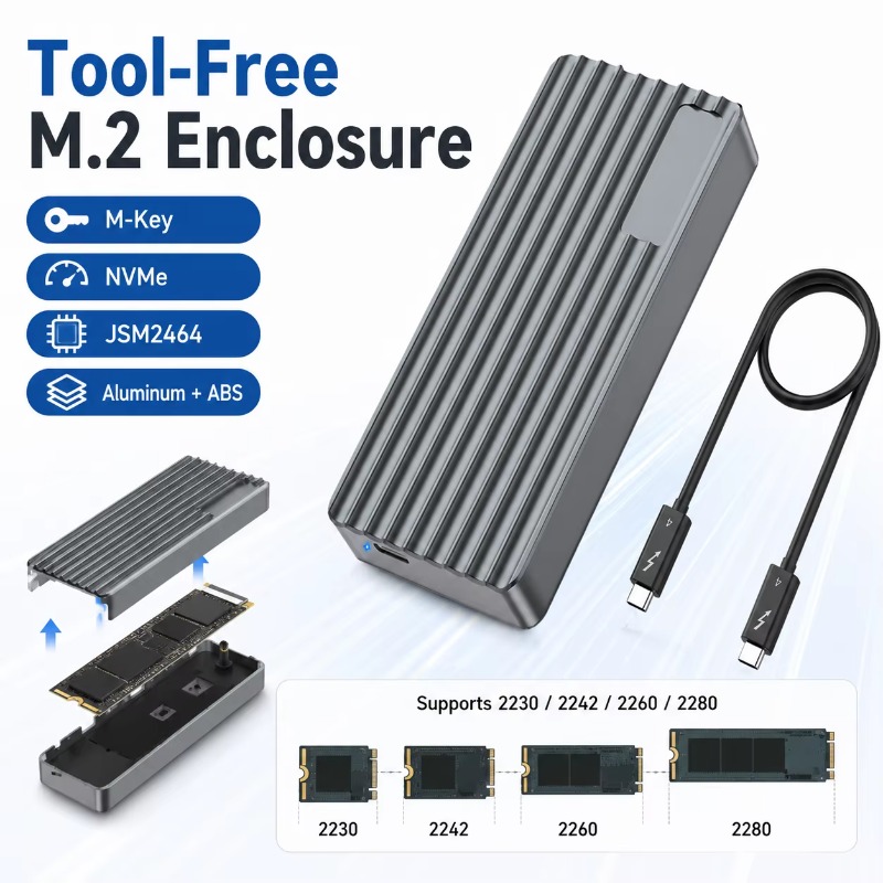 TBT3/USB4 M.2 NVMe SSD-Gehäuse – M.2 Ssd Bewertung und Preis