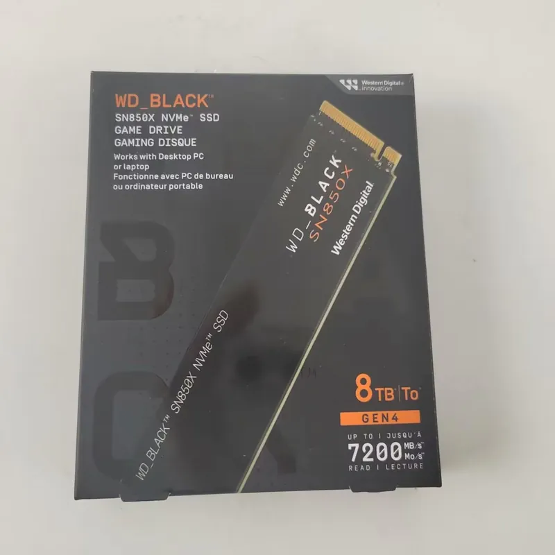 Neue WD_BLACK SN850X 8TB NVMe  – M.2 Ssd Bewertung und Preis